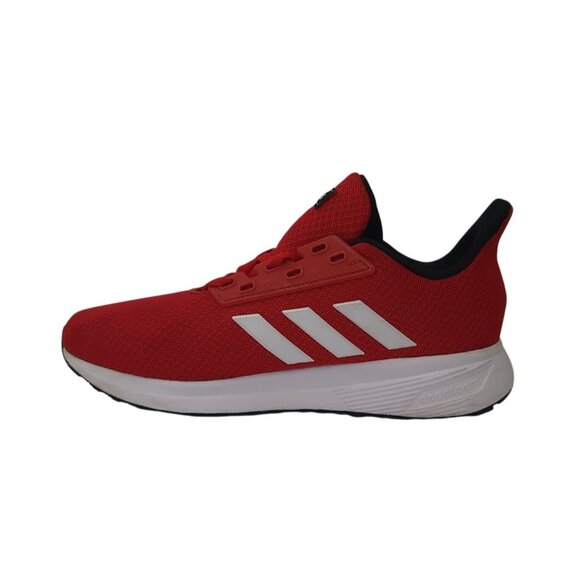Adidas Duramo 9 Red White Cloudfoam Lite Racer Sneakers Men's Size 3 (BB7059) - Picture 1 of 8